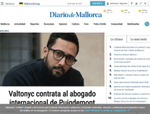 Tablet Screenshot of diariodemallorca.es